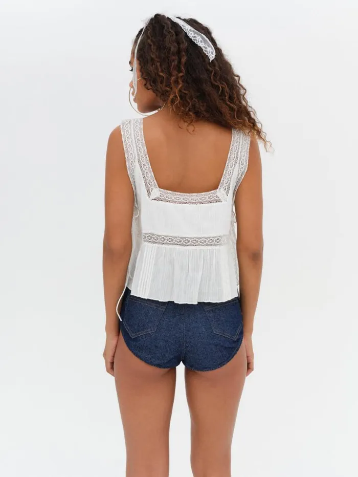 For Love and Lemons Tops Jolene Embroidered Top White 8211 Women For Love and Lemons Tops Jolene Embroidered Top White 8211 Women