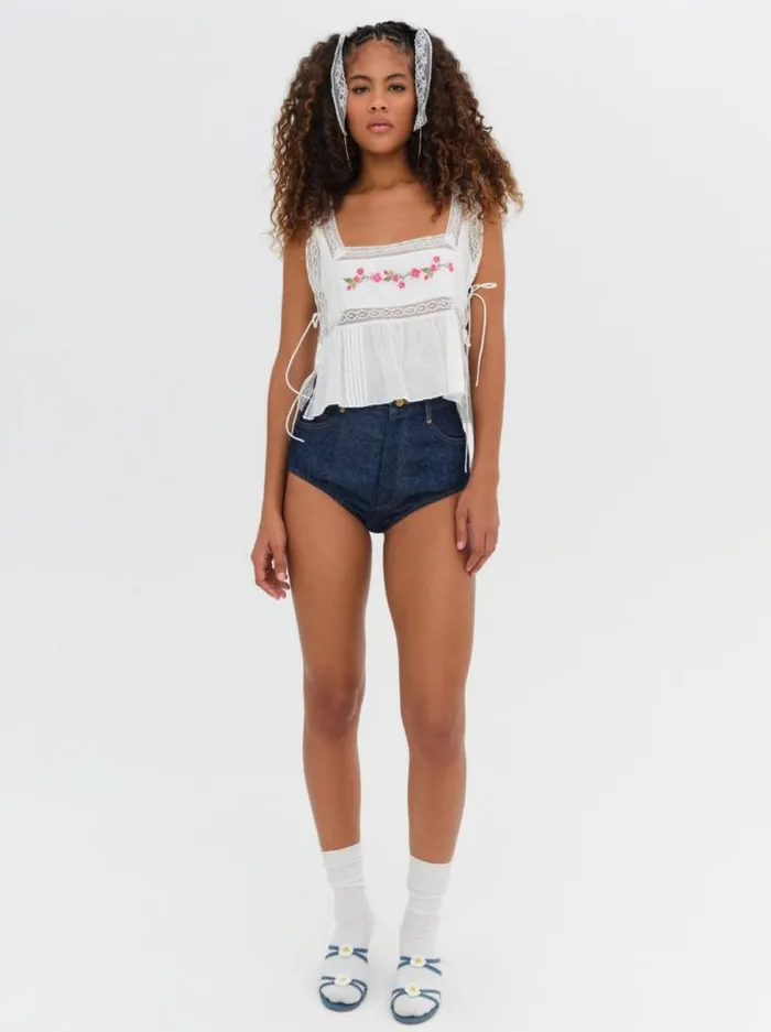 For Love and Lemons Tops Jolene Embroidered Top White 8211 Women For Love and Lemons Tops Jolene Embroidered Top White 8211 Women
