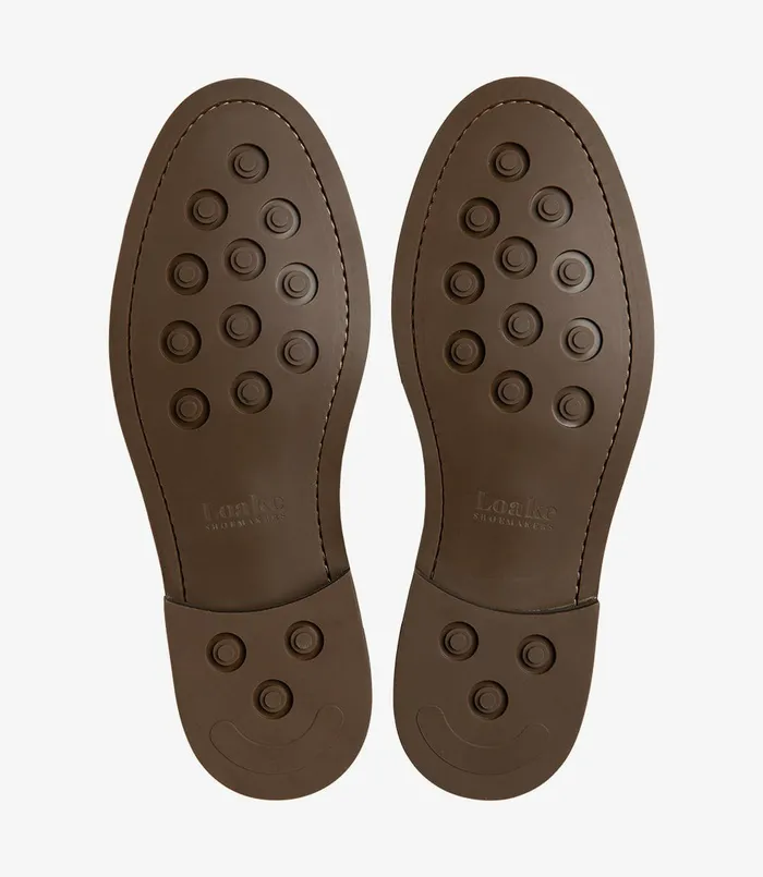 Franklin Brown Nubuck Men Plain Ties Loake