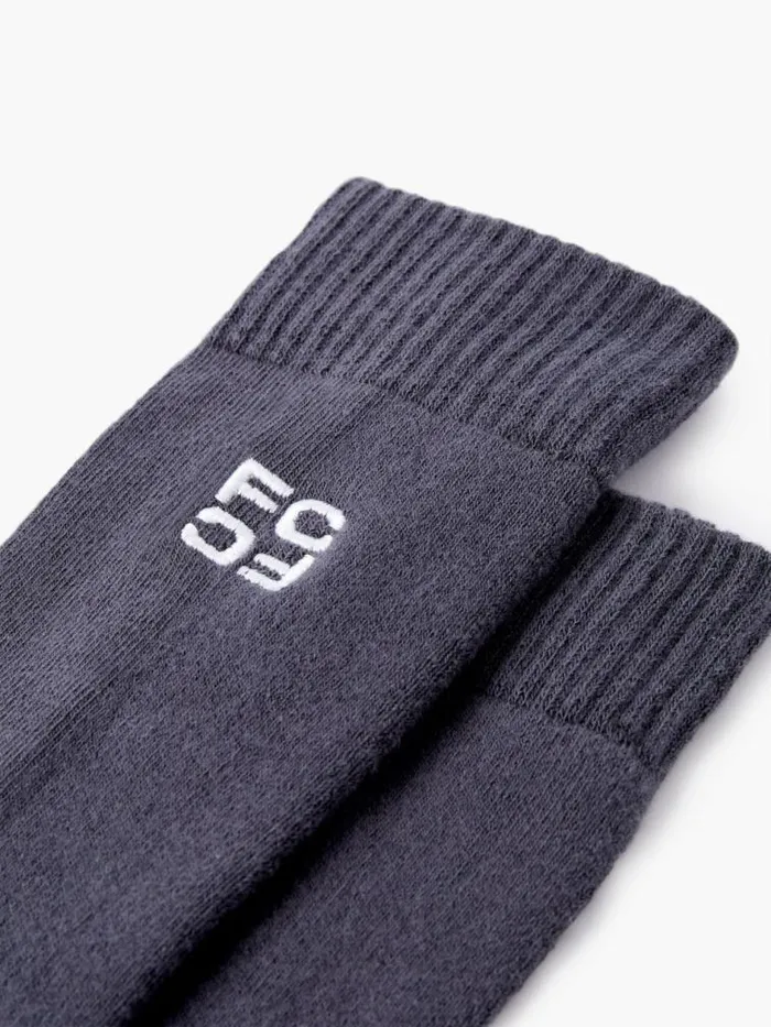French Connection 3 Pairs Embroidered Sport Socks Blackgreywhite Men Underwear and Socks