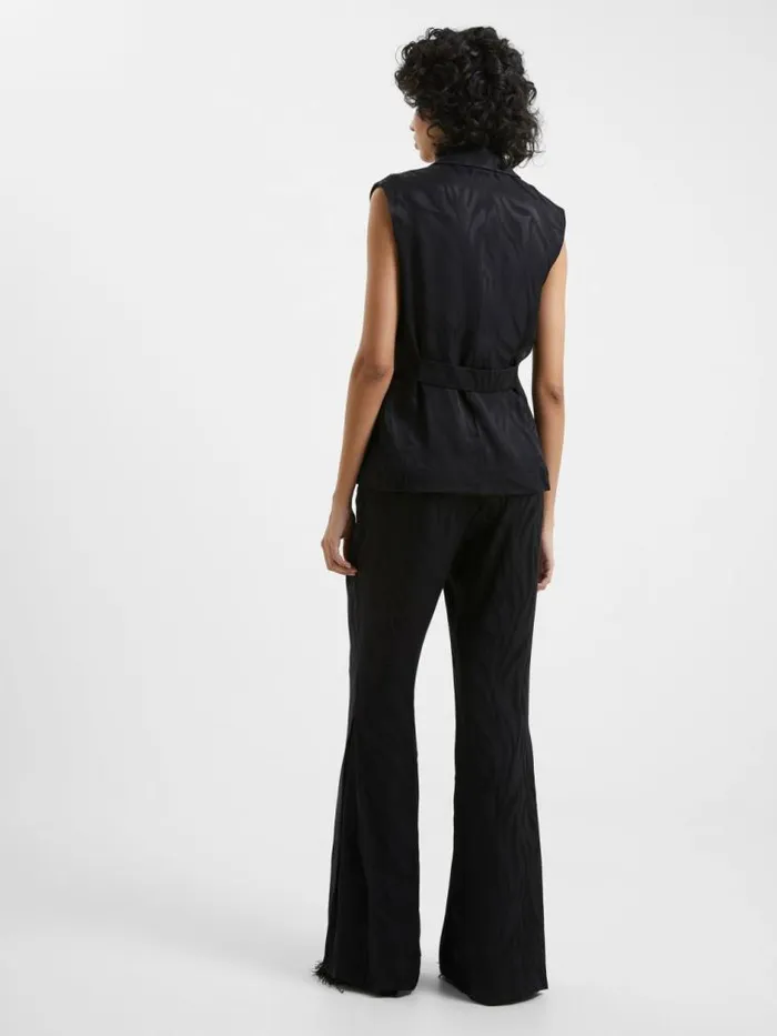 French Connection Aba Eco Satin Trousers Blackout Women Trousers