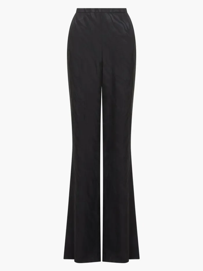 French Connection Aba Eco Satin Trousers Blackout Women Trousers