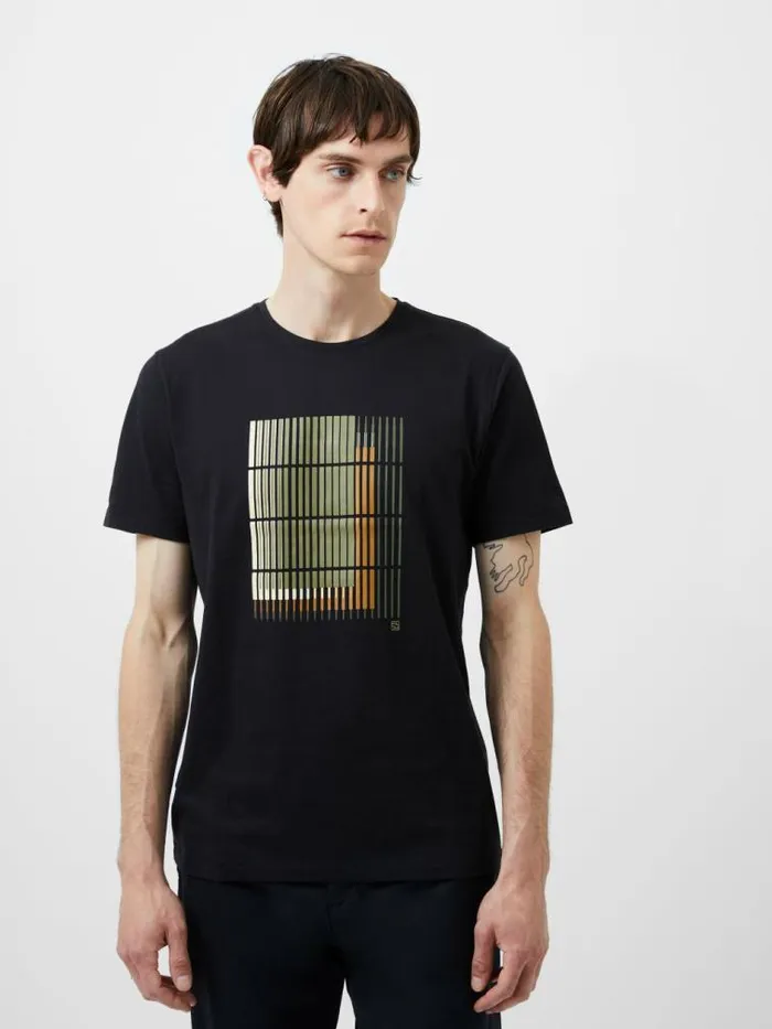 French Connection Abstract Line Organic Graphic TShirt Black Men TShirts and Polo Shirts French Connection Abstract Line Organic Graphic TShirt Black Men TShirts and Polo Shirts