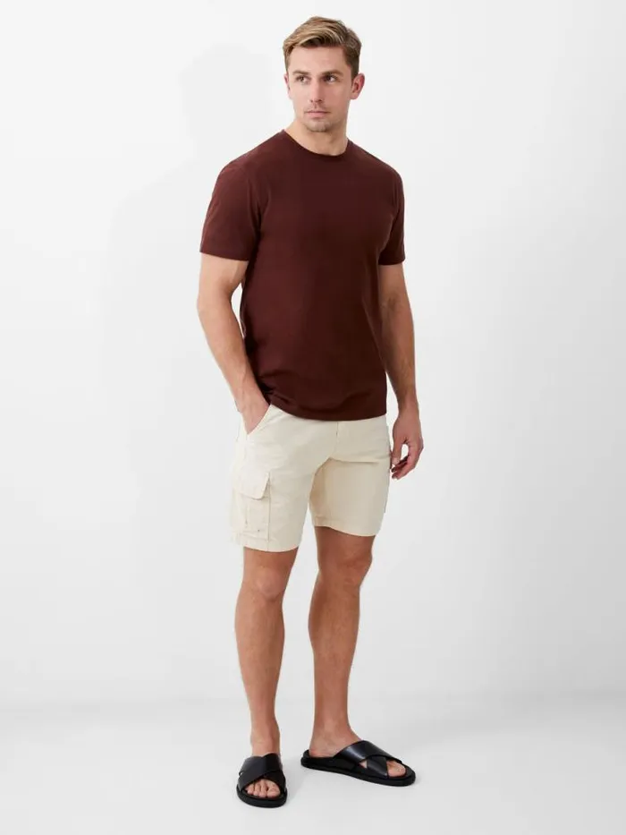 French Connection Classic Organic TShirt Chocolate Men TShirts and Polo Shirts