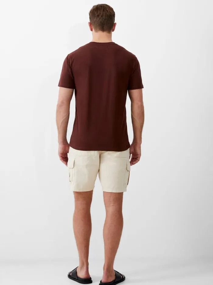 French Connection Classic Organic TShirt Chocolate Men TShirts and Polo Shirts