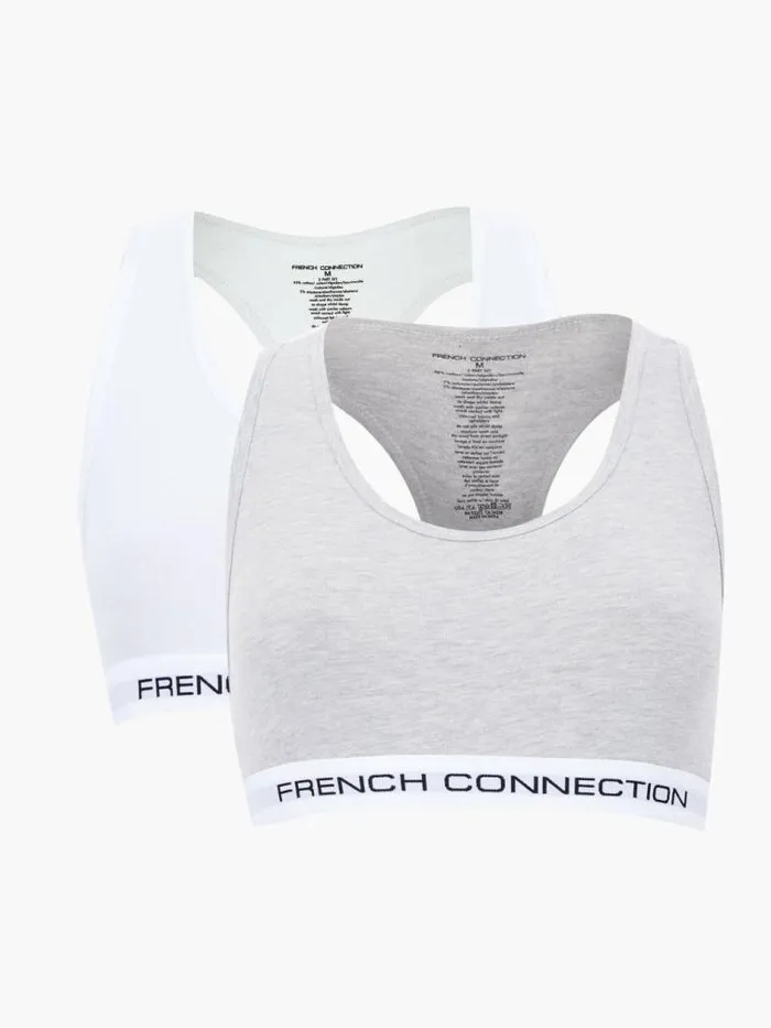 French Connection Connection 2 Pack Crop Top Multi 2 Women Underwear and Socks French Connection Connection 2 Pack Crop Top Multi 2 Women Underwear and Socks