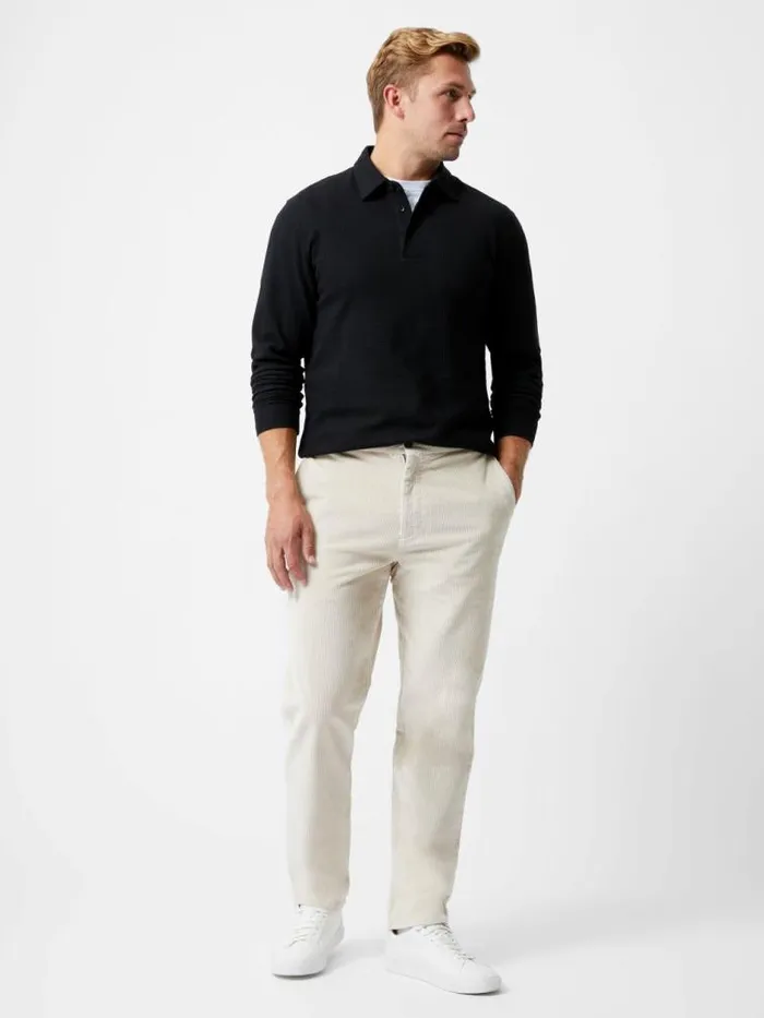 French Connection Corduroy Stretch Band Trouser Stone Men Trousers