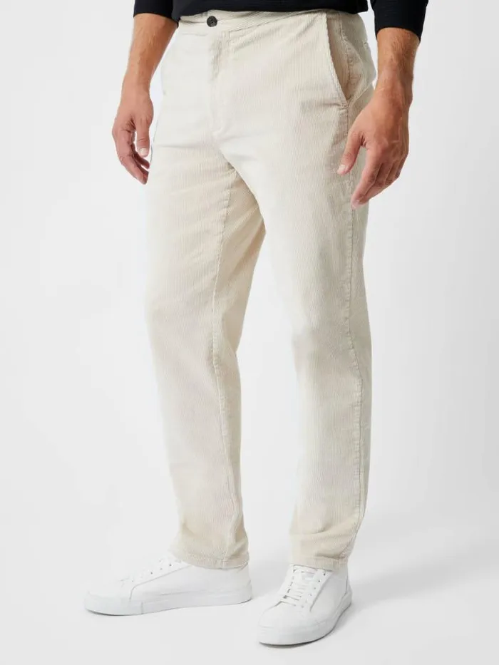 French Connection Corduroy Stretch Band Trouser Stone Men Trousers