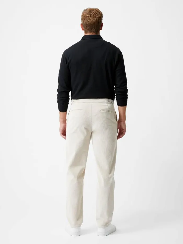 French Connection Corduroy Stretch Band Trouser Stone Men Trousers