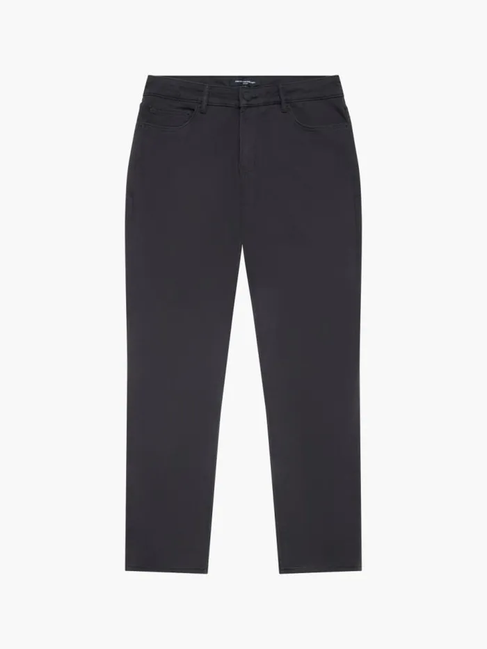 French Connection Cotton Stretch 5 Pocket 34 Inch Jeans Black Men Trousers
