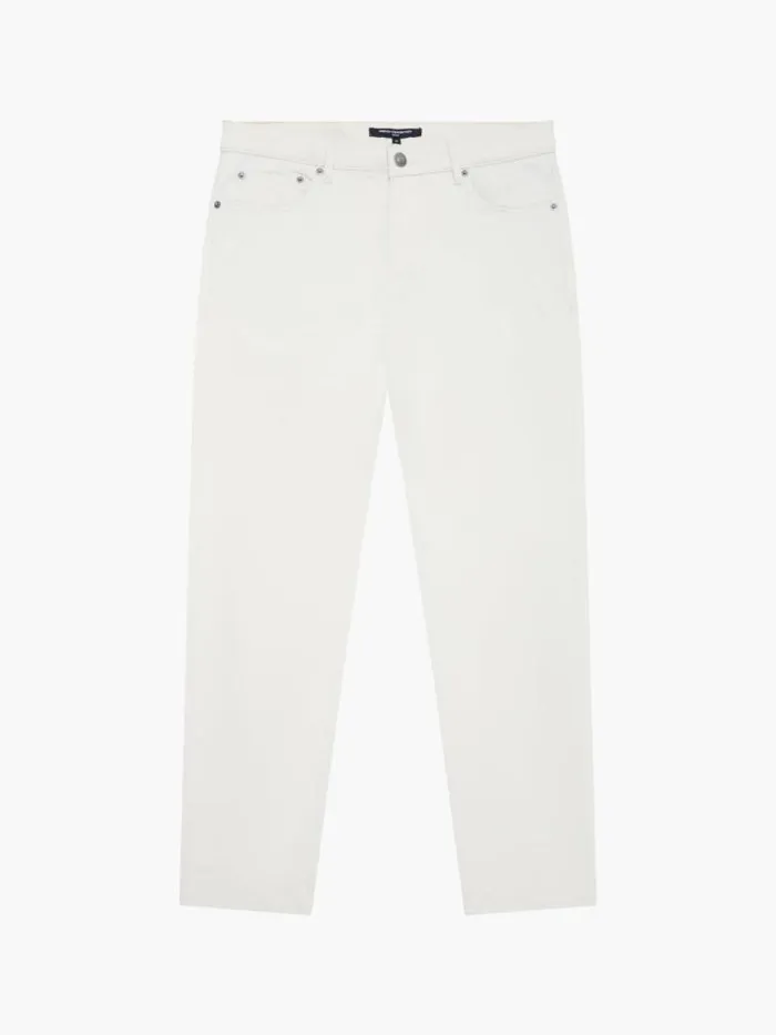 French Connection Cotton Stretch 5 Pocket 34 Inch Jeans Stone Men Trousers