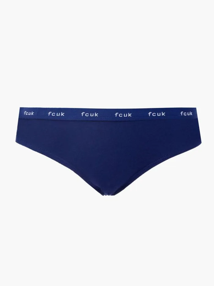 French Connection FCUK 3 Pack Briefs Navywhiteblue Women Underwear and Socks