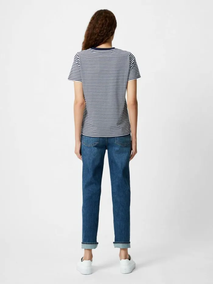 French Connection Fraises Stripe TShirt Midnightwhite Women Tops