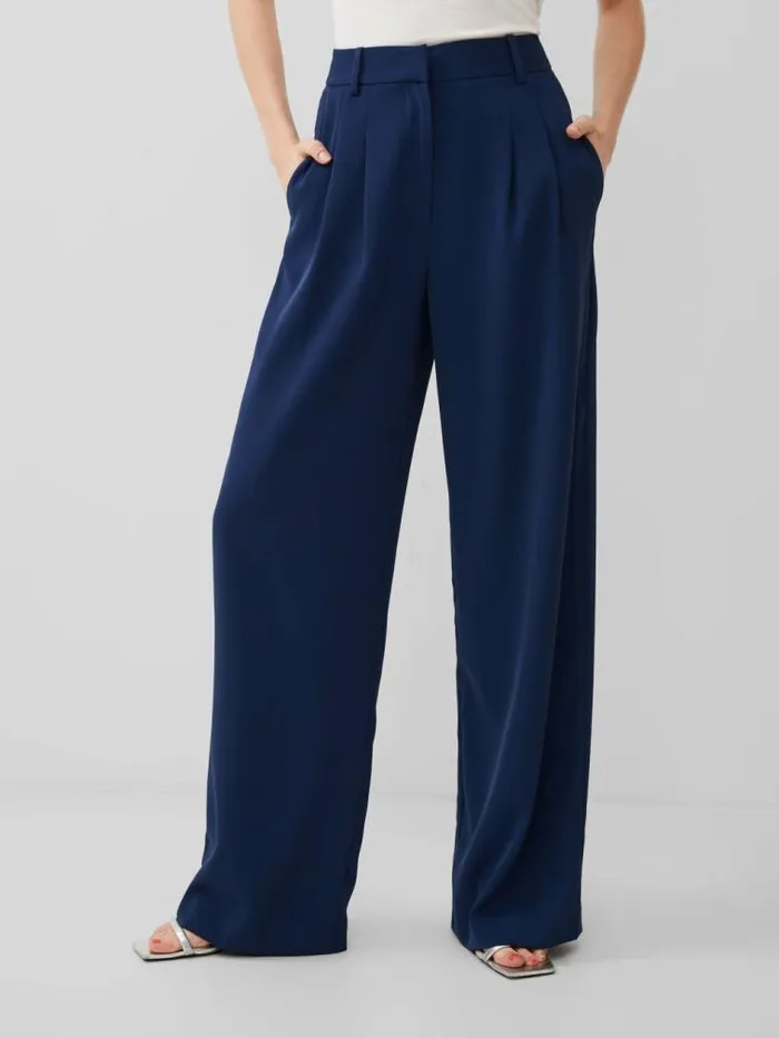 French Connection Harrie Tailored Trousers Midnight Blue Women Trousers