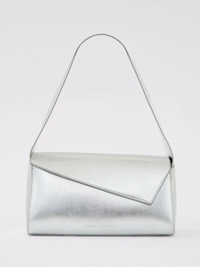 French Connection Jeenaa X Metallic Envelope Bag High Shine Silver Women Bags and Purses French Connection Jeenaa X Metallic Envelope Bag High Shine Silver Women Bags and Purses