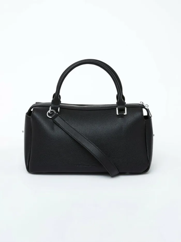 French Connection Jeenaa X Textured Bowling Bag Textured Black Women Bags and Purses French Connection Jeenaa X Textured Bowling Bag Textured Black Women Bags and Purses