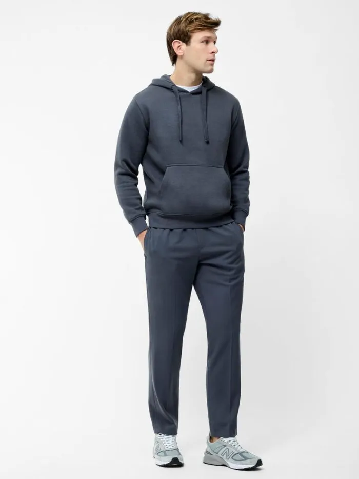 French Connection Kangaroo Hoodie Dark Grey Men Knitwear