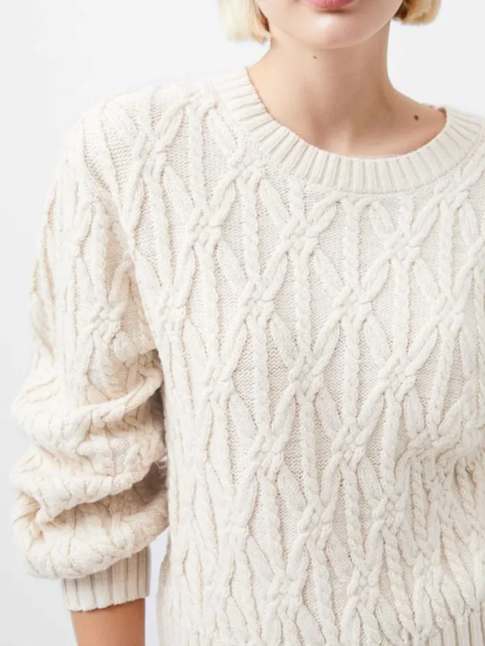 French Connection Layon Jini Jumper Classic Cream Women Jumpers and Cardigans