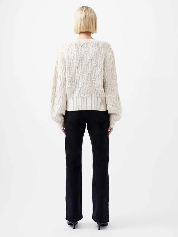French Connection Layon Jini Jumper Classic Cream Women Jumpers and Cardigans