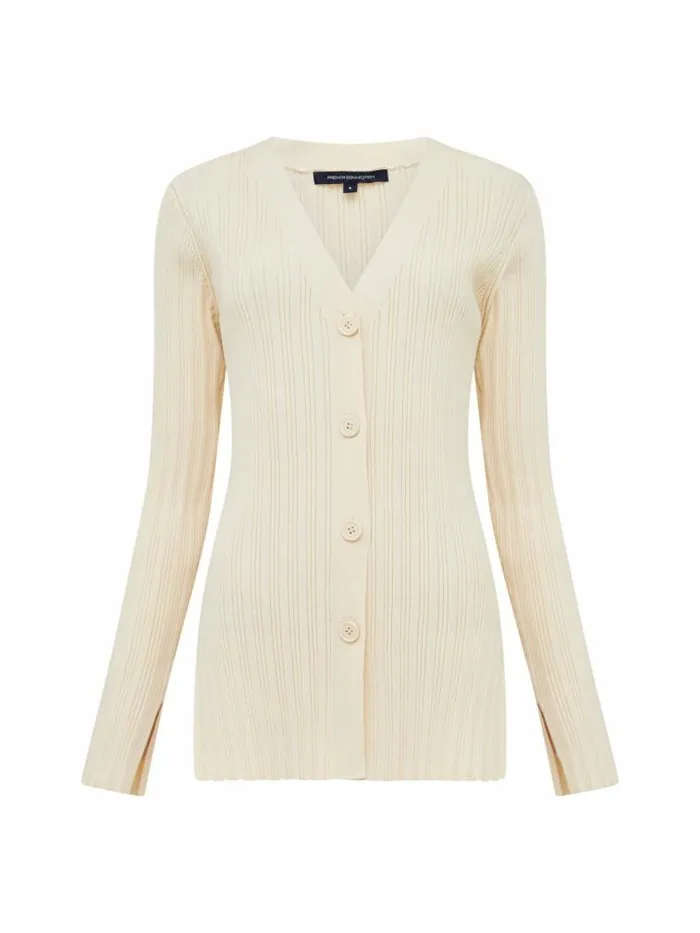 French Connection Leonora Recycled Cardigan Classic Cream Women Jumpers and Cardigans