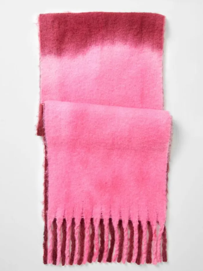 French Connection Ombre Soft Touch Scarf Pink Women Scarves