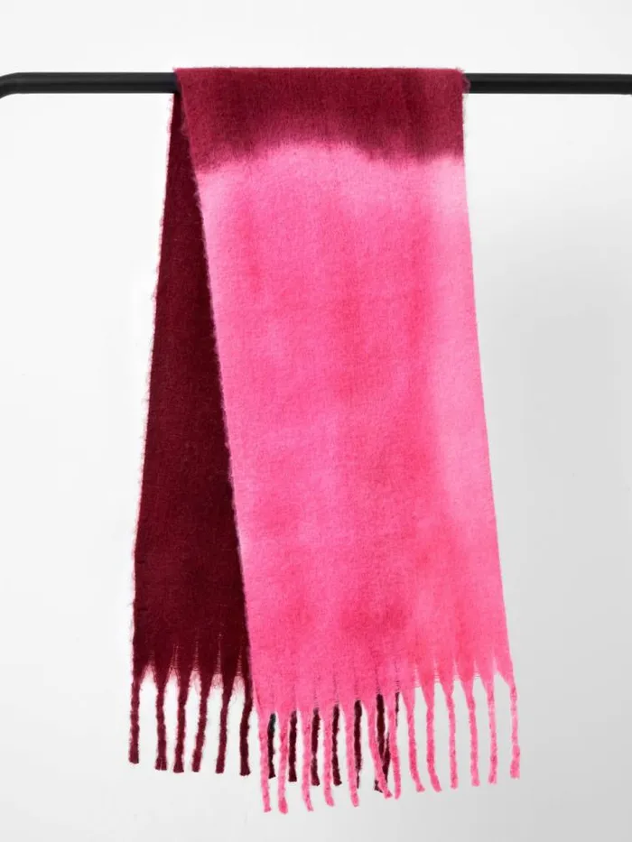 French Connection Ombre Soft Touch Scarf Pink Women Scarves