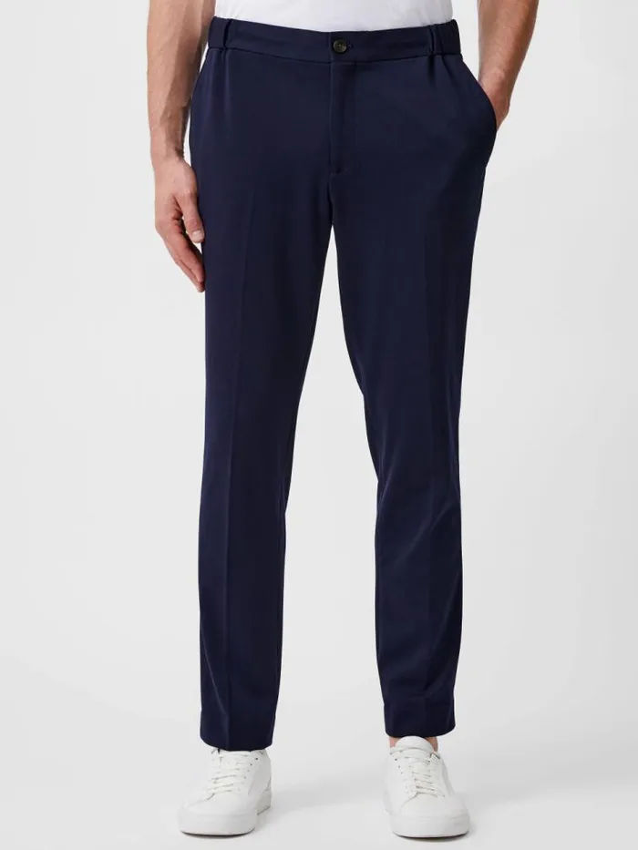 French Connection Stretch Knit Suit Trousers Marine Men Trousers