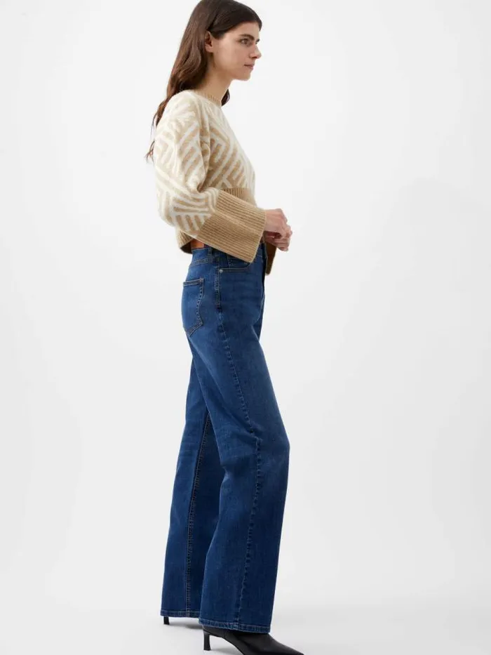 French Connection Toms Denim Bleach Line Jeans 32 Inch Vintage Women Trousers