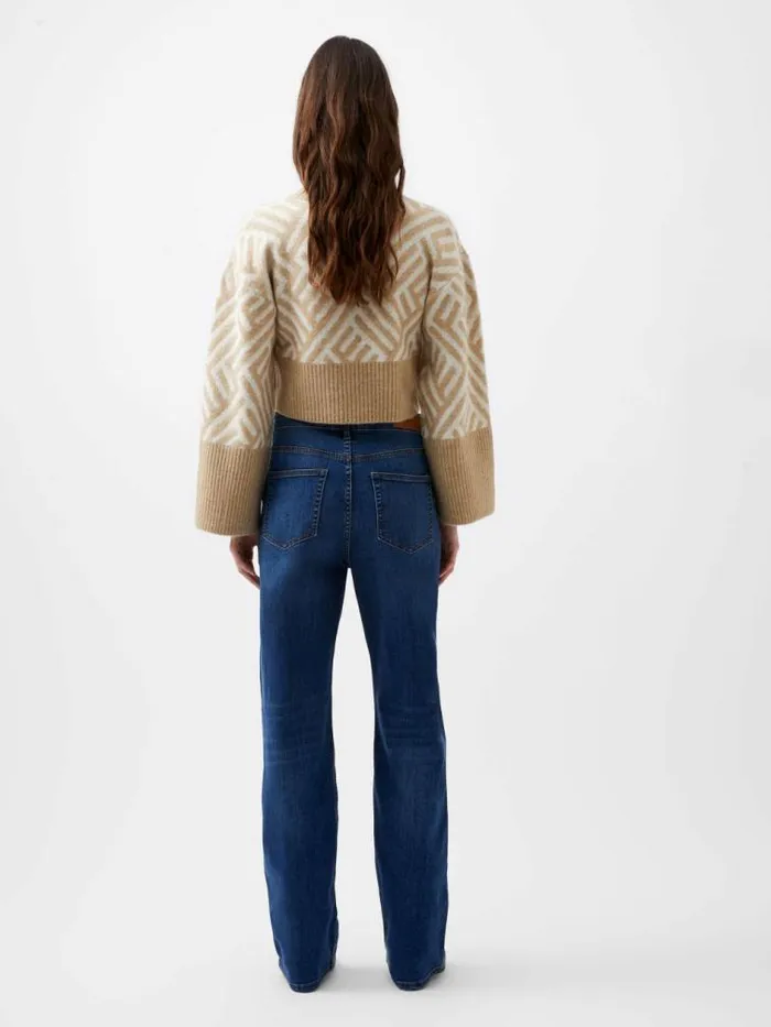 French Connection Toms Denim Bleach Line Jeans 32 Inch Vintage Women Trousers