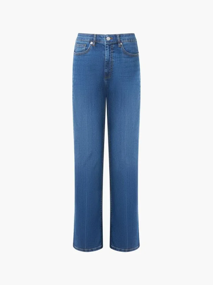French Connection Toms Denim Bleach Line Jeans 32 Inch Vintage Women Trousers