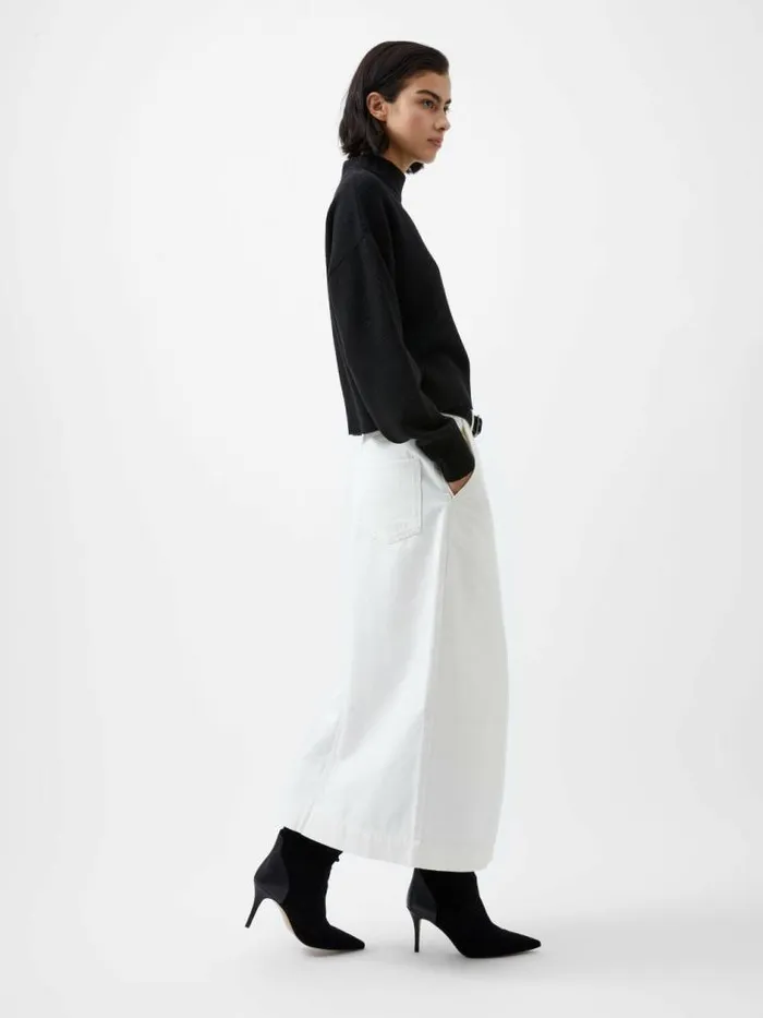 French Connection Vhari Recycled Grown On Neck Jumper Black Women Jumpers and Cardigans