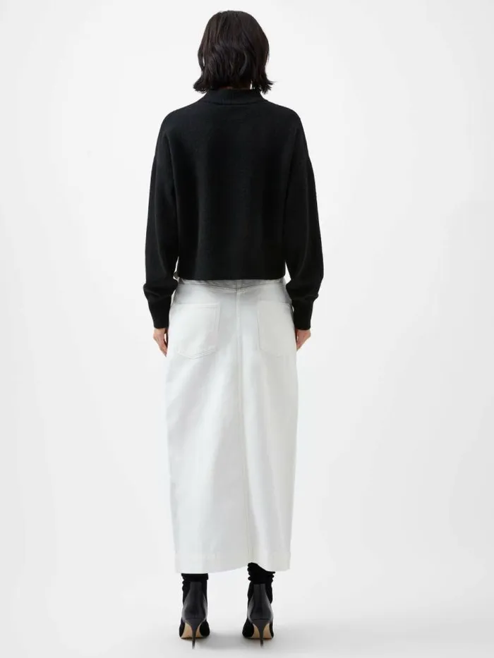 French Connection Vhari Recycled Grown On Neck Jumper Black Women Jumpers and Cardigans