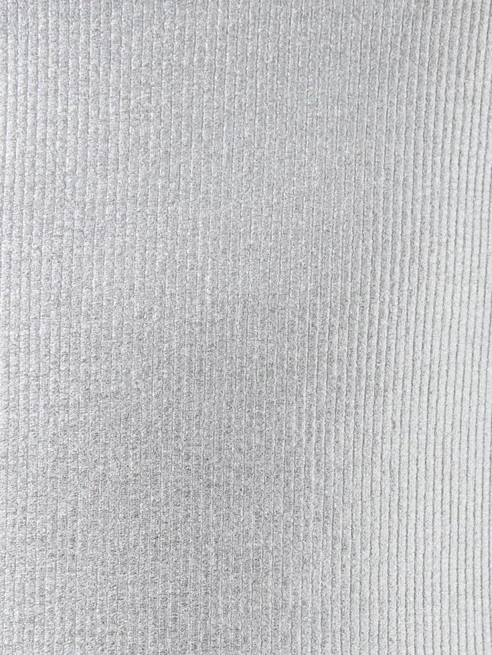 French Connection Vista Ribbed Foil Coated Tank Top Silver Women Tops