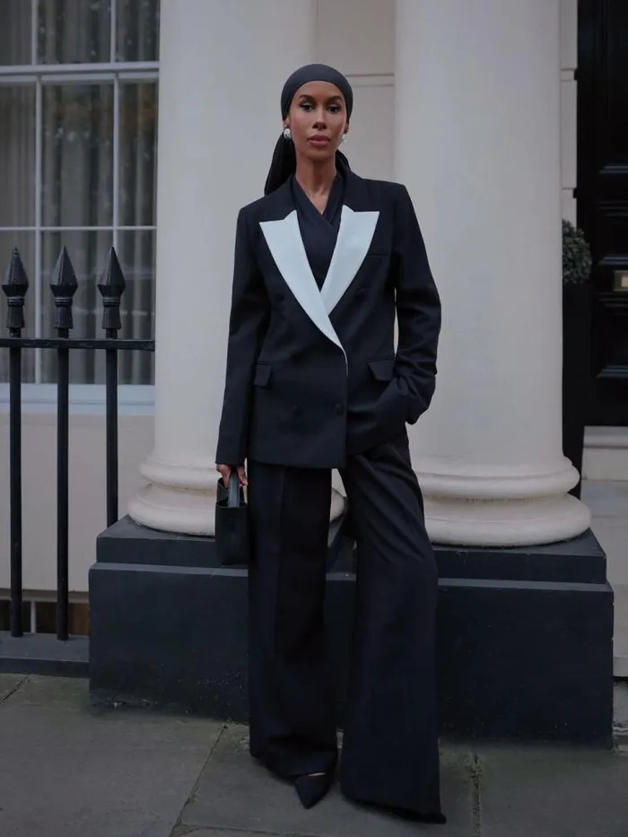 French Connection Whisper Double Breasted Blazer Blackoutclassic Crm Women Coats and Jackets