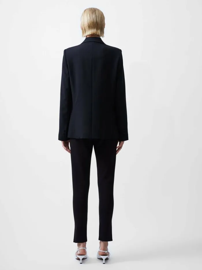 French Connection Whisper Double Breasted Blazer Blackoutclassic Crm Women Coats and Jackets