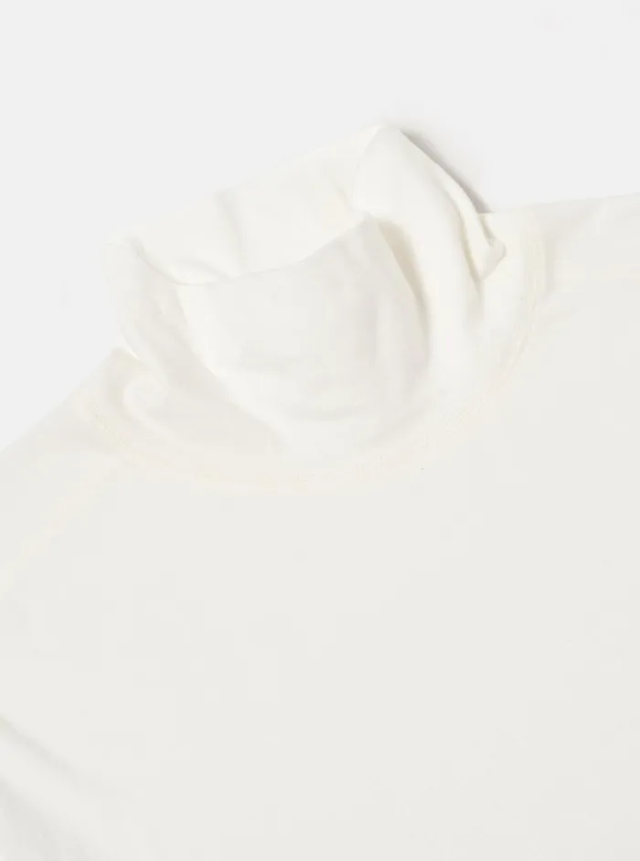 Funnel Neck Tee In Ecru Single Jersey Men Universal Works Tees