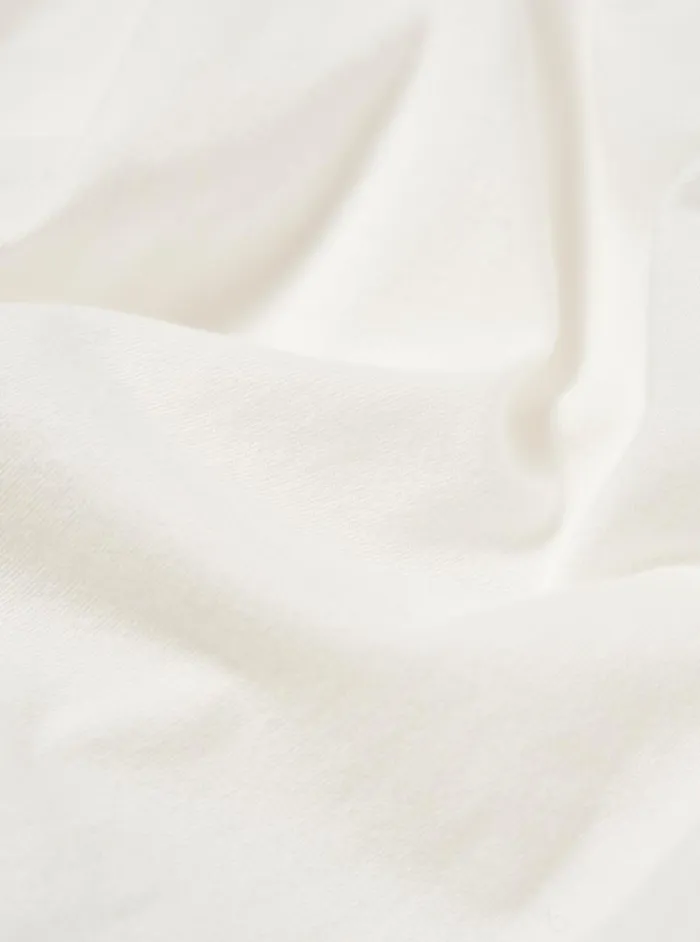 Funnel Neck Tee In Ecru Single Jersey Men Universal Works Tees
