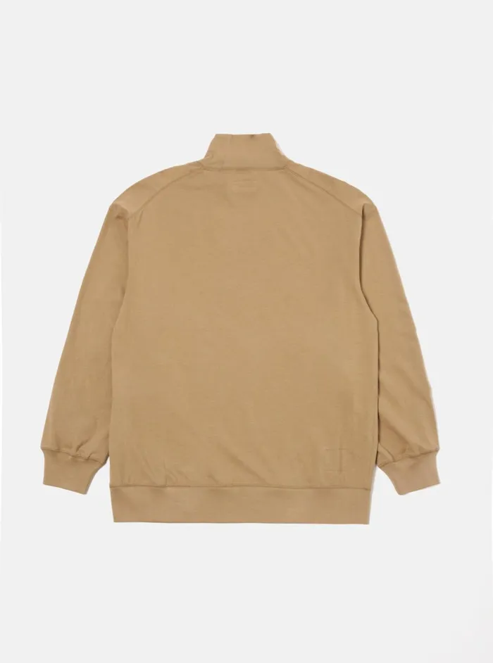 Funnel Neck Tee In Sand Single Jersey Men Universal Works Tees