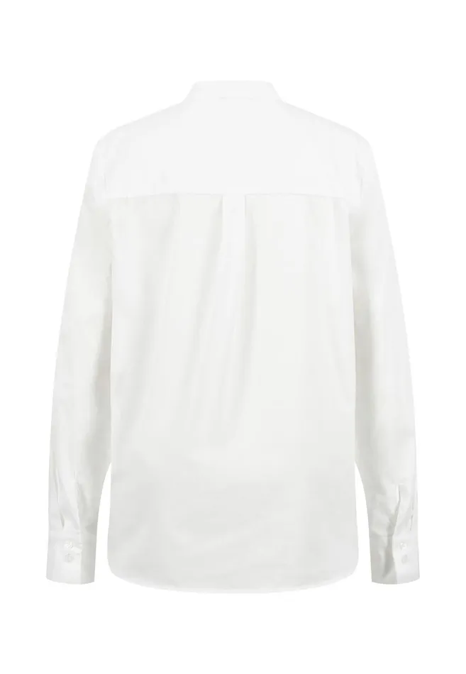 FYNCHHATTON Blouse Made Of Soft Cotton White Women Blouses