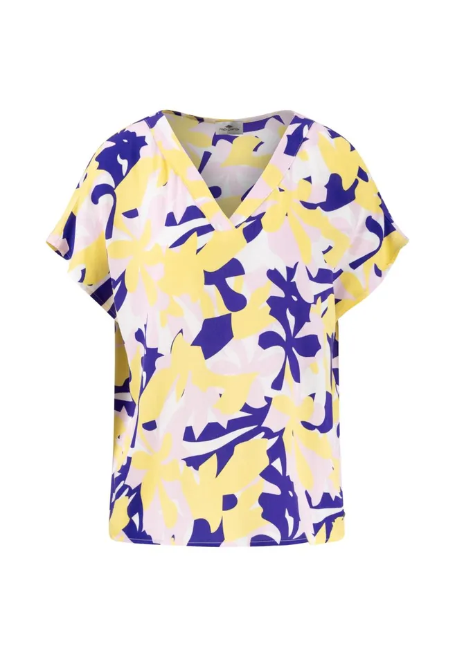 FYNCHHATTON Blouse With A Vneck Ocean Violet Women Blouses