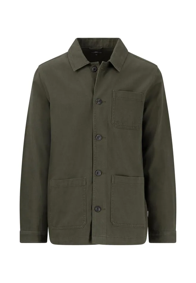 FYNCHHATTON Cord Jacket With A Caps Collar Dusty Forestdark Navystone Men Jackets and Coats FYNCHHATTON Cord Jacket With A Caps Collar Dusty Forestdark Navystone Men Jackets and Coats