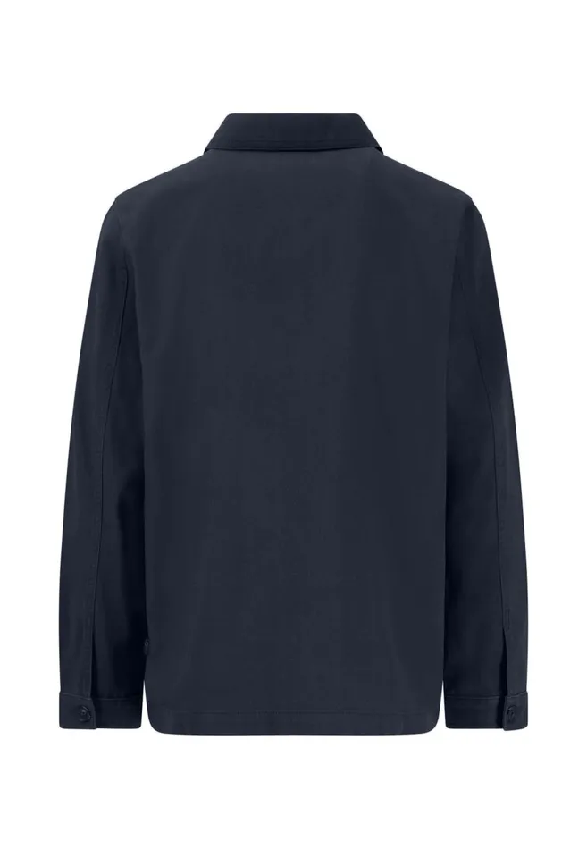 FYNCHHATTON Cord Jacket With A Caps Collar Dusty Forestdark Navystone Men Jackets and Coats