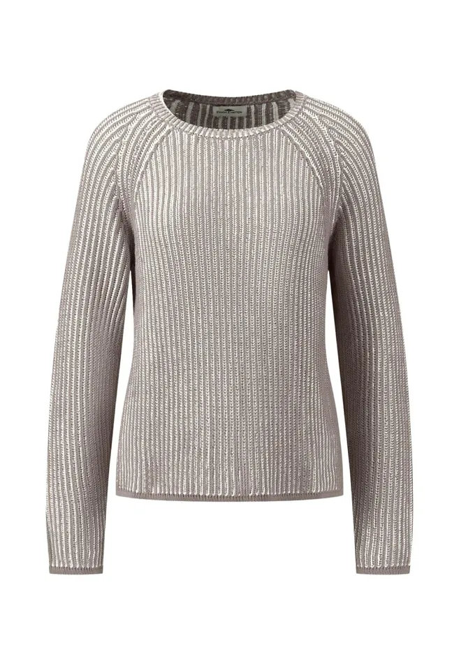 FYNCHHATTON Cottonknit Sweater With Duotone Effect Taupefondant Pink Women Sale FYNCHHATTON Cottonknit Sweater With Duotone Effect Taupefondant Pink Women Sale