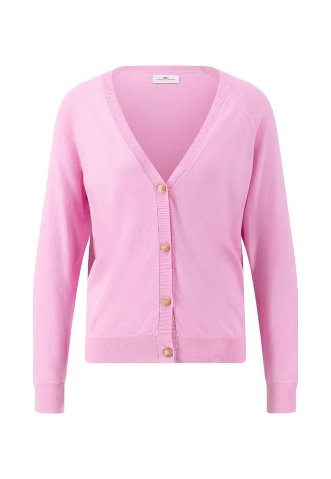 FYNCHHATTON Fine Knit Cardigan Made Of Cottonsilk Mix Bright Apricotfondant Pinkmilk Women Cardigan FYNCHHATTON Fine Knit Cardigan Made Of Cottonsilk Mix Bright Apricotfondant Pinkmilk Women Cardigan