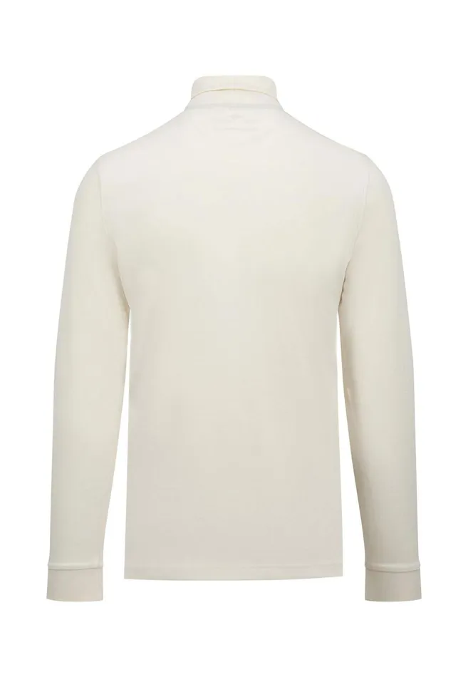 FYNCHHATTON Long sleeved Shirt Made Of Cotton With Turtleneck Offwhitenavyblack Men Tshirts
