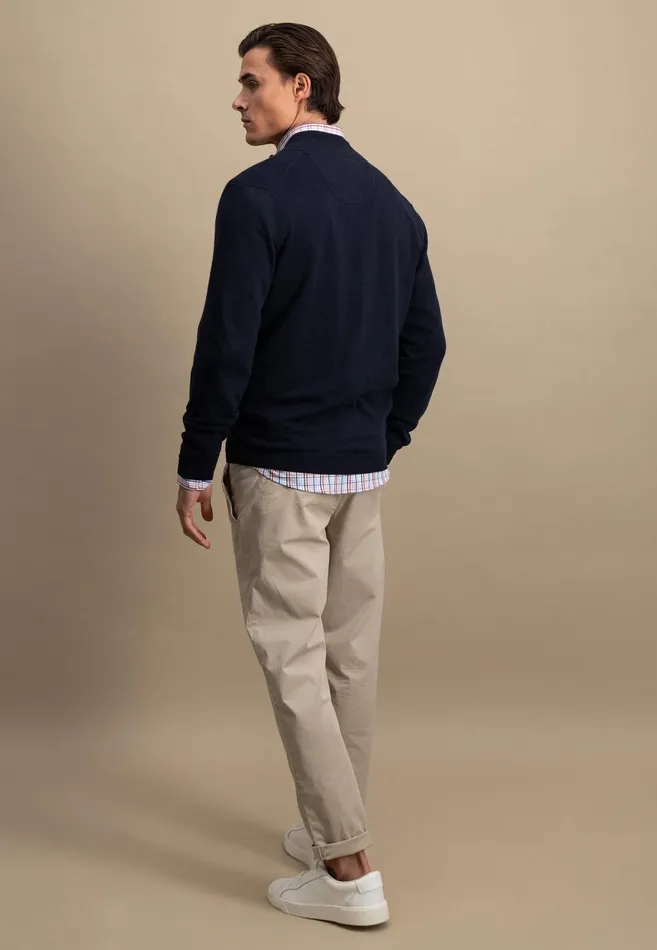 FYNCHHATTON Part Jacket With Stand up Collar In Plain Colors Summer Breezenavyturf Greennew Offwhite Men Cardigan
