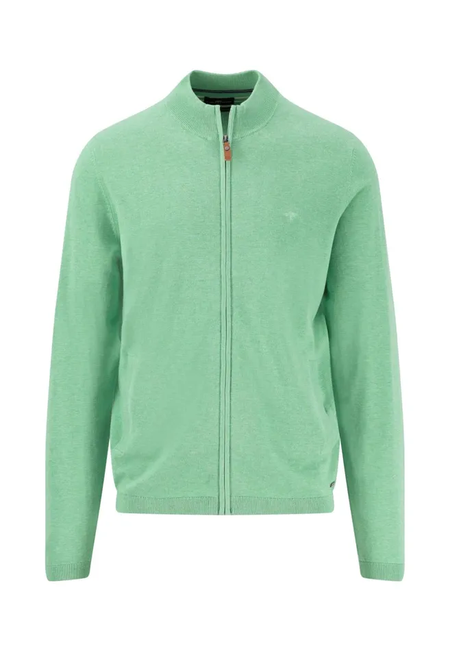 FYNCHHATTON Part Jacket With Stand up Collar In Plain Colors Summer Breezenavyturf Greennew Offwhite Men Cardigan