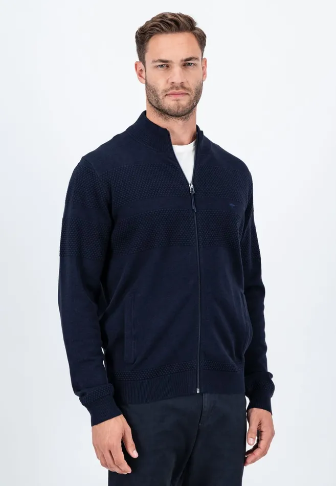 FYNCHHATTON Parting Jacket Made Of Cotton With Zipper Light Khakinavy Men Sweater