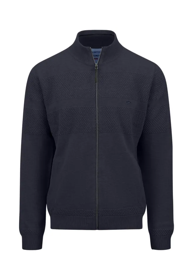 FYNCHHATTON Parting Jacket Made Of Cotton With Zipper Light Khakinavy Men Sweater