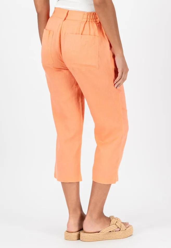FYNCHHATTON Soft 78 Pants Made Of Linen Whitereed Greensafari Beigeblackbright Apricot Women Pants FYNCHHATTON Soft 78 Pants Made Of Linen Whitereed Greensafari Beigeblackbright Apricot Women Pants